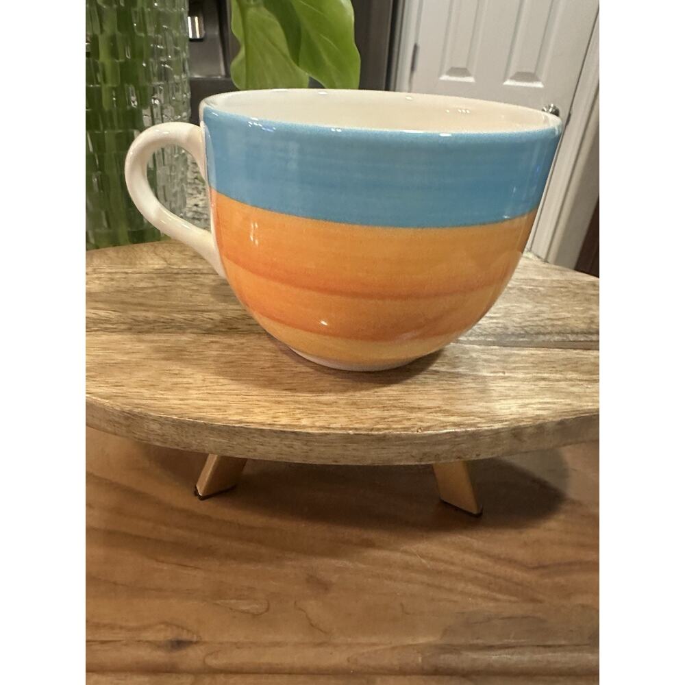 Vintage Handpainted Handled Mug / Cup By TRE CI Made In ITALY